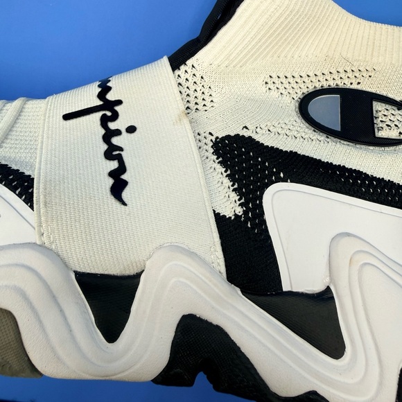 Champion Hyper Future Hi White/Black Mens 10.5 M Like New - Picture 7 of 9